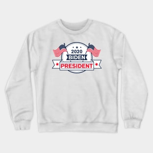 Biden President 2020 - US Flags Crewneck Sweatshirt